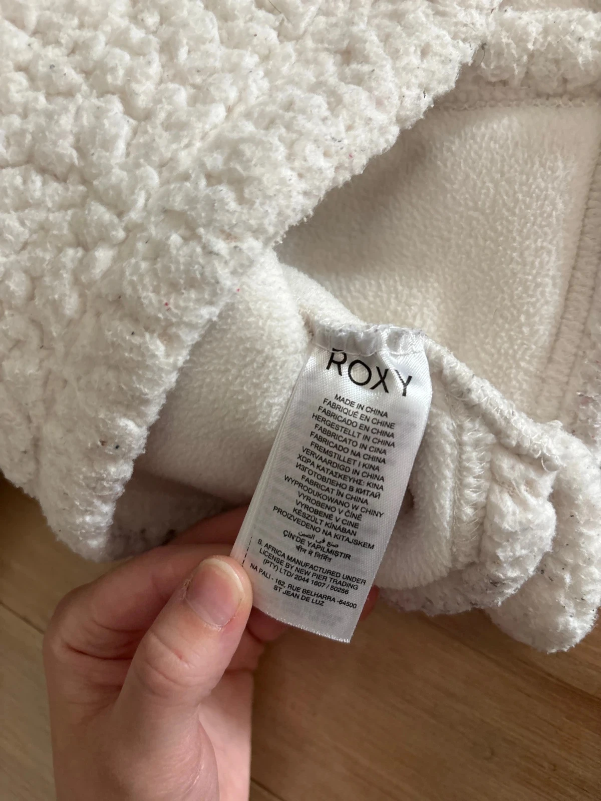White warm fleece Roxy jacket size 10 years – photo 6
